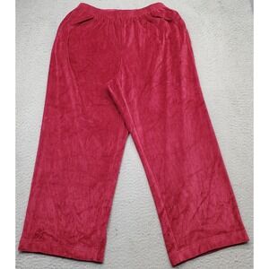 Alfred Dunner‎ Sleepwear Pajama Pants Womens Size 16W Multi Velvet Elastic Waist